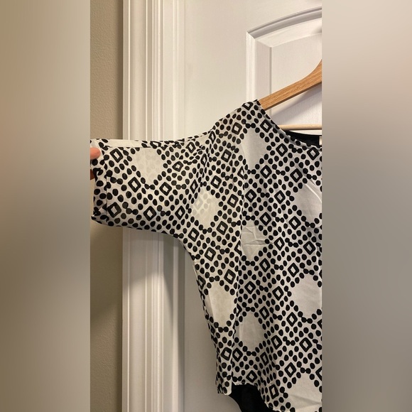 Meadow Rue Stylish Black and White Women's Top size XS - Picture 5 of 6